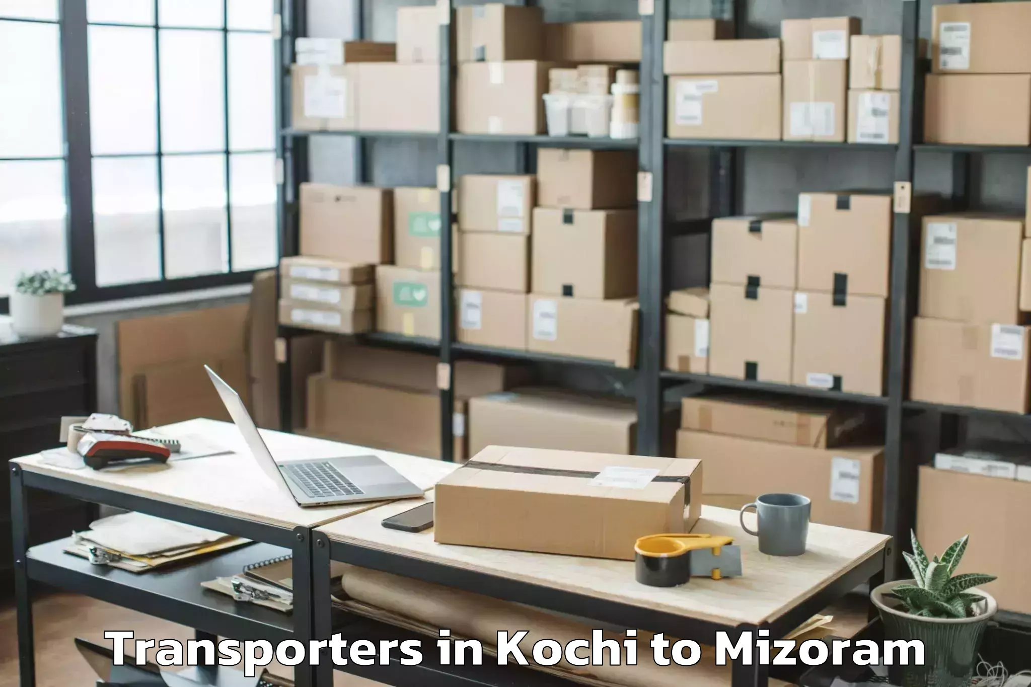 Top Kochi to Aibawk Transporters Available